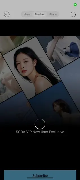 Screenshot of Soda Camera App